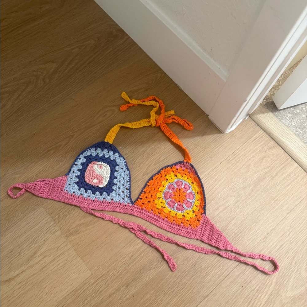 Staud Crochet Halter Top